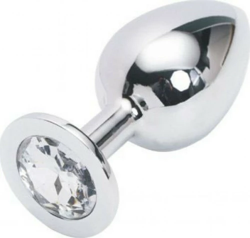 Kiotos Buttplug Aluminium Medium Silver / Clear