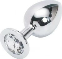 Kiotos Buttplug Aluminium Medium Silver / Clear