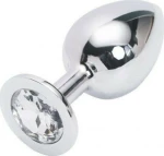 Kiotos Buttplug Aluminium Medium Silver / Clear