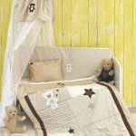Palamaiki Σετ Κούνιας Little Ones 6τμχ Bear Stars Beige