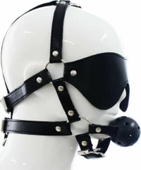 Black Mask with Ball Gag