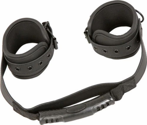 Connected Handcuffs - Black Linked Hand Cuffs