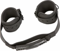 Connected Handcuffs - Black Linked Hand Cuffs