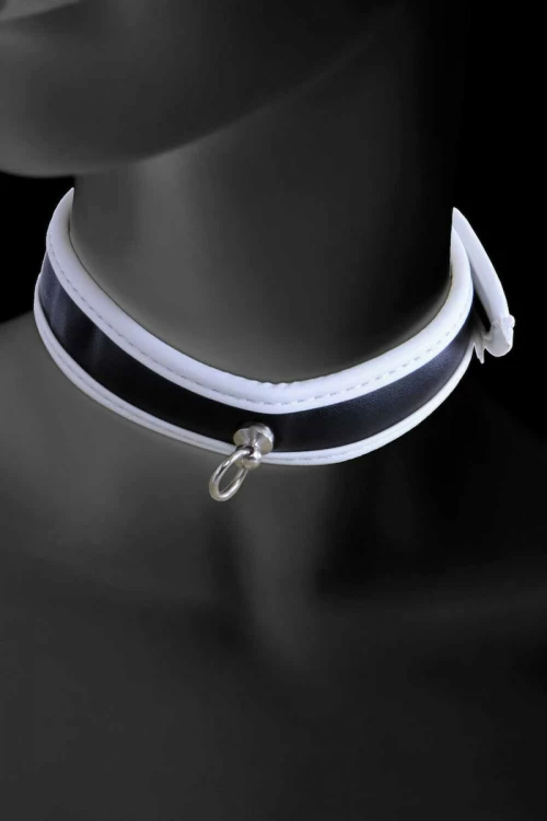 O-ring Collar And Snaps White