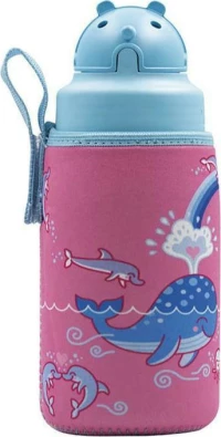 Laken Πλαστικό Παγούρι Love Whales 450ml