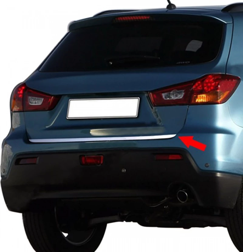 S-dizayn Mitsubishi Asx 2010> Τριμ Μαρκε Πορτ Μπαγκαζ (Χρώμιο/Ατσάλι)
