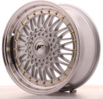 Japan Racing Wheels JR9 17x7.5 ET35 (5x108/112) Silver/Machined Lip