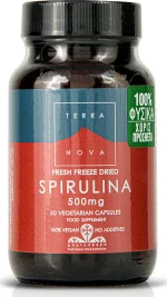 TerraNova Spirulina 500mg 50 φυτικές κάψουλες