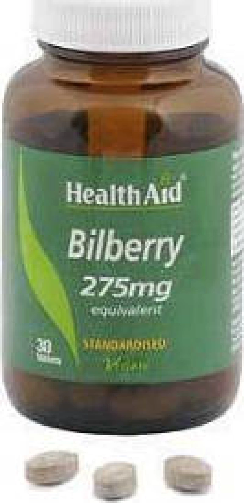 Health Aid Bilberry 275mg 30 ταμπλέτες