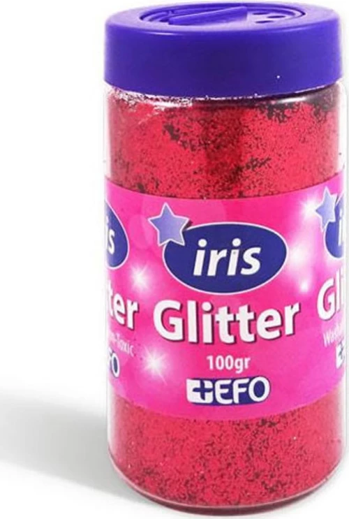 +Efo Iris Glitter Κόκκινο 100gr