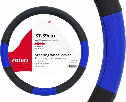 AMiO Κάλυμμα Τιμονιού Μπλε 37-39cm