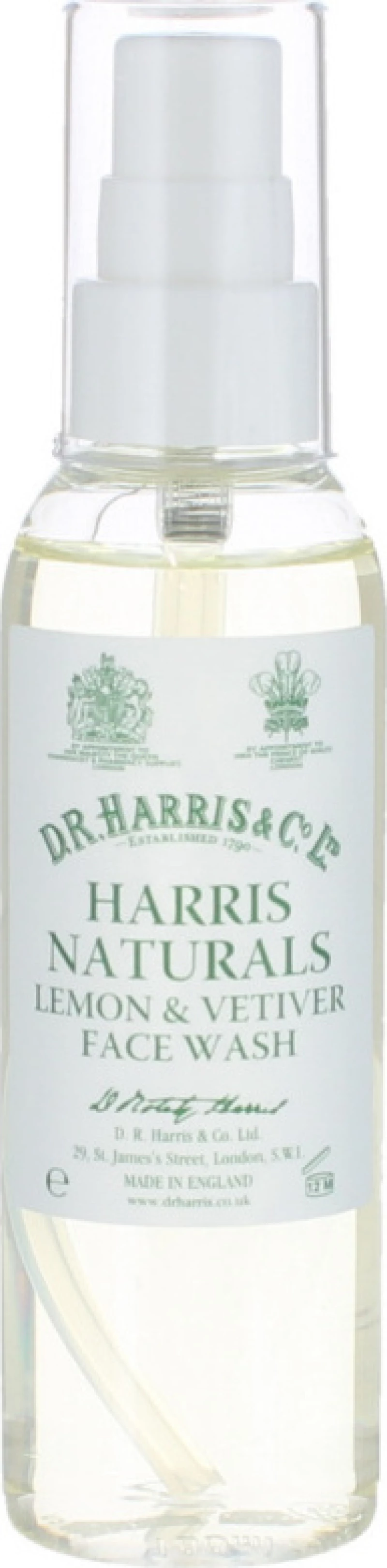 Dr. Harris & Co. Ltd Harris Naturals Lemon And Vetiver Face Wash 100ml
