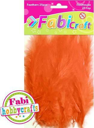 Πούπουλα Fabi 10gr 25τεμ Πορτοκαλί