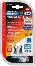 Lampa T10 Hyper-Led Power 6 Bifocus 12V 2τμχ