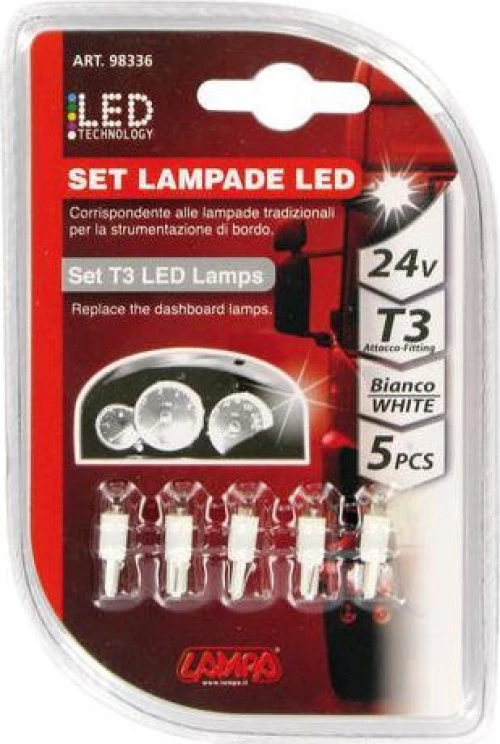 Lampa T3 Cockpit Led White 24V 5τμχ