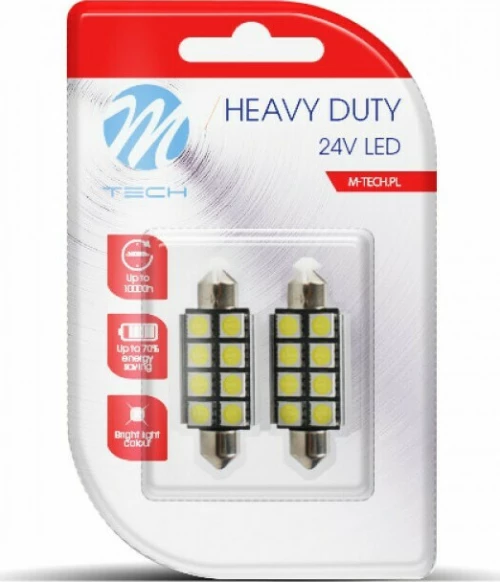 M-Tech C5W Heavy Duty SMD 505 24V 2τμχ