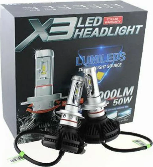 Kit X3 Headlight H4 50W 2τμχ