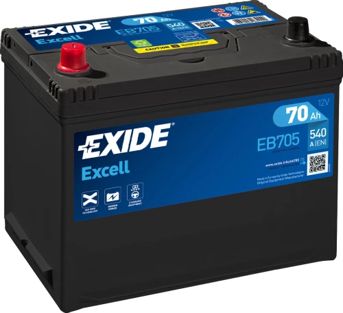 Exide Excell 70Ah EB705