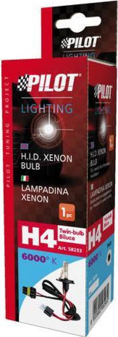 Lampa H4 HID Xenon Twin Bulb 6000K 12V 1τμχ