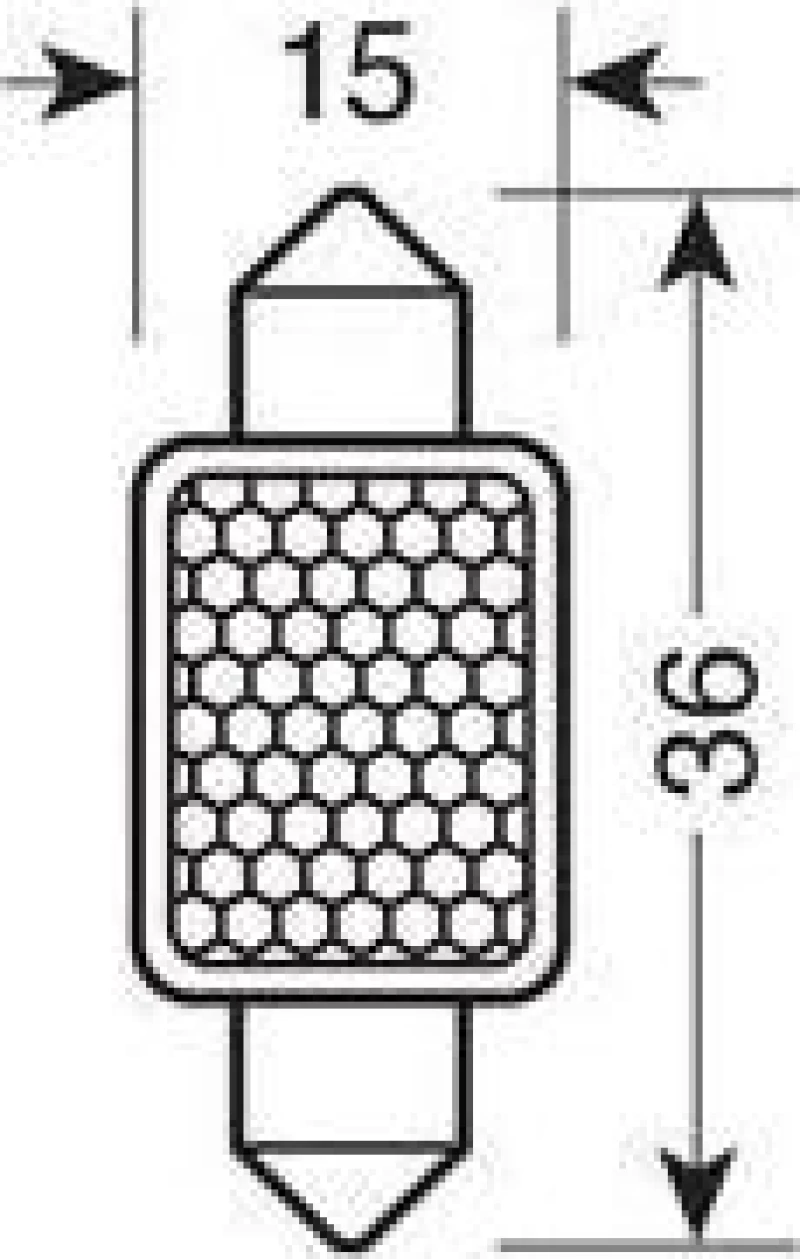 Lampa C5W-C10W Hyper-Led Power 27 White 12V 1τμχ