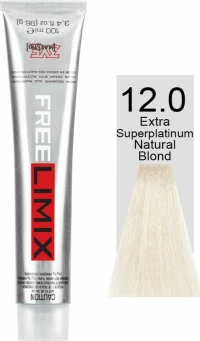 Freelimix Permanent Color 12.0 Ξανθό Φυσικό Super Extra Πλατινέ 100ml