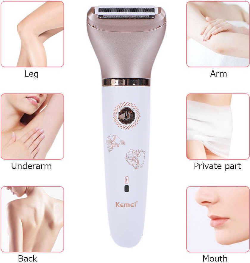 Γυναικεία Ξυριστική Μηχανή 2 Σε 1 Kemei KM-1632