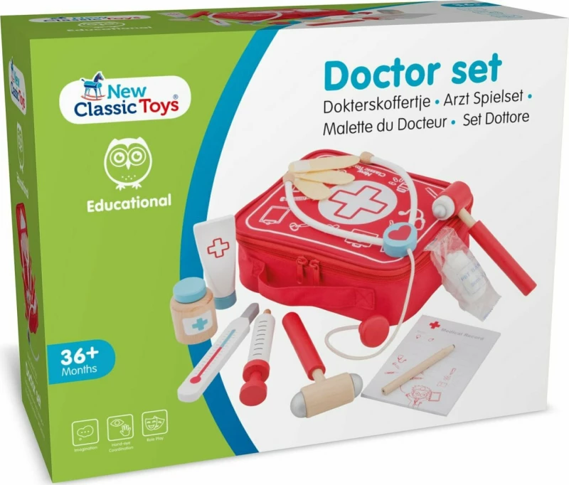 New Classic Toys Ξύλινο Σετ Γιατρού