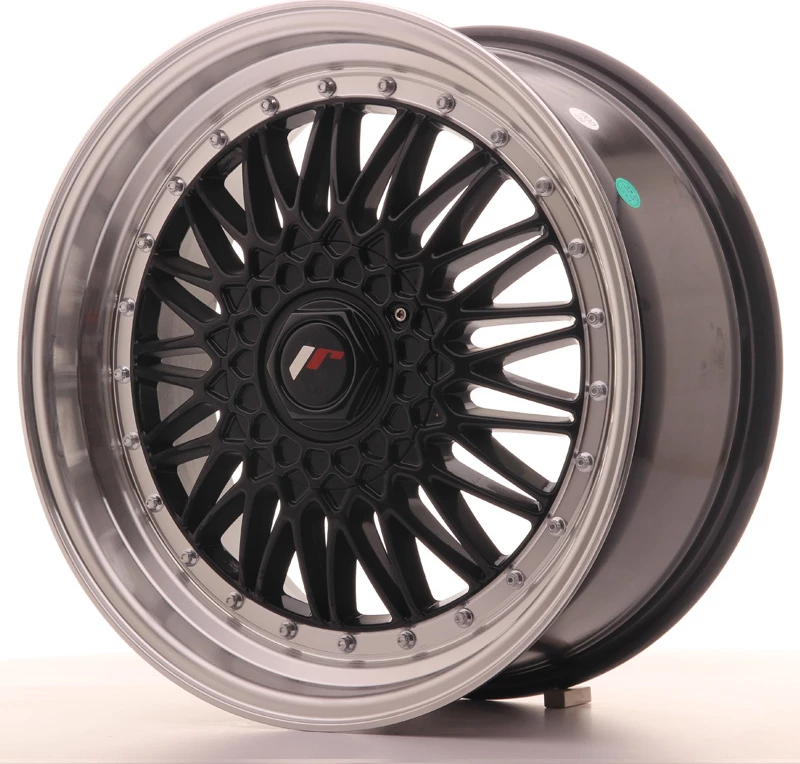 Japan Racing Wheels JR9 18x8 ET35-40 Gloss Black/Machined Lip