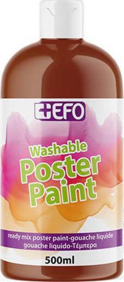 +Efo Τέμπερα Poster Paint 500ml Καφέ