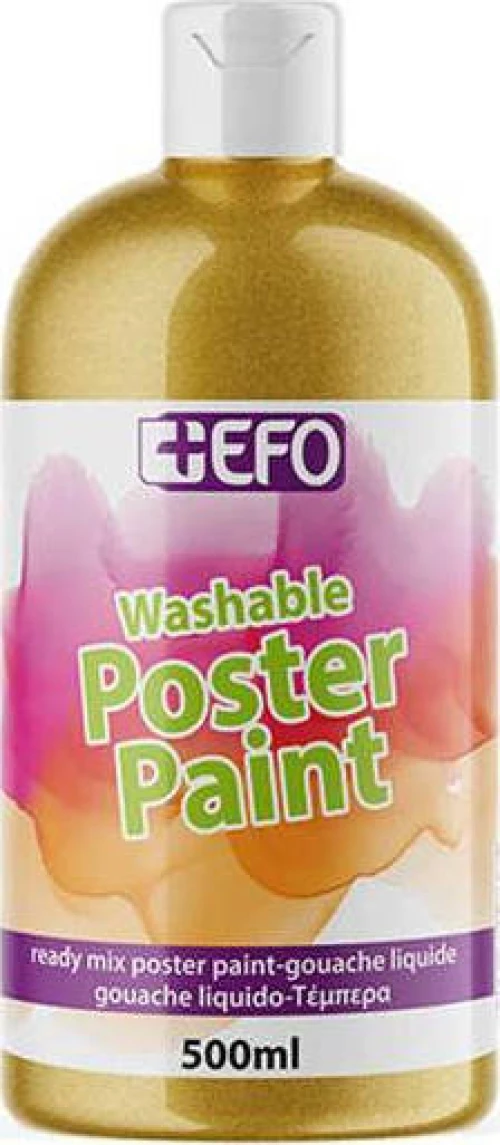 +Efo Τέμπερα Poster Paint 500ml Χρυσό