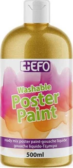 +Efo Τέμπερα Poster Paint 500ml Χρυσό