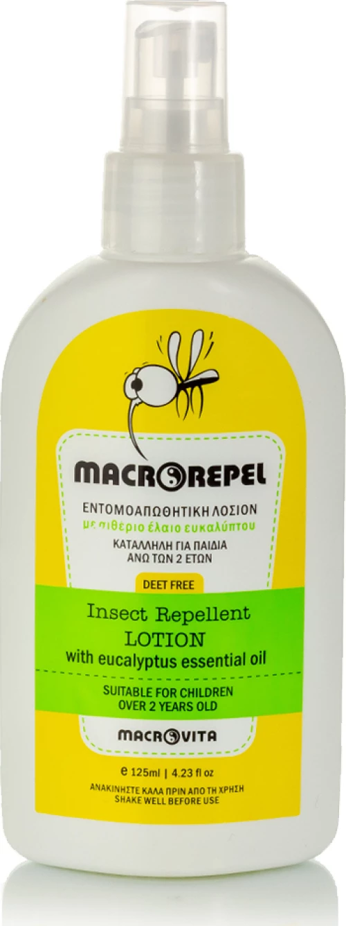 Macrovita Macrorepel Εντομοαπωθητική Λοσιόν με Αιθέριο Έλαιο Ευκαλύπτου , 2+Ετών, 125ml