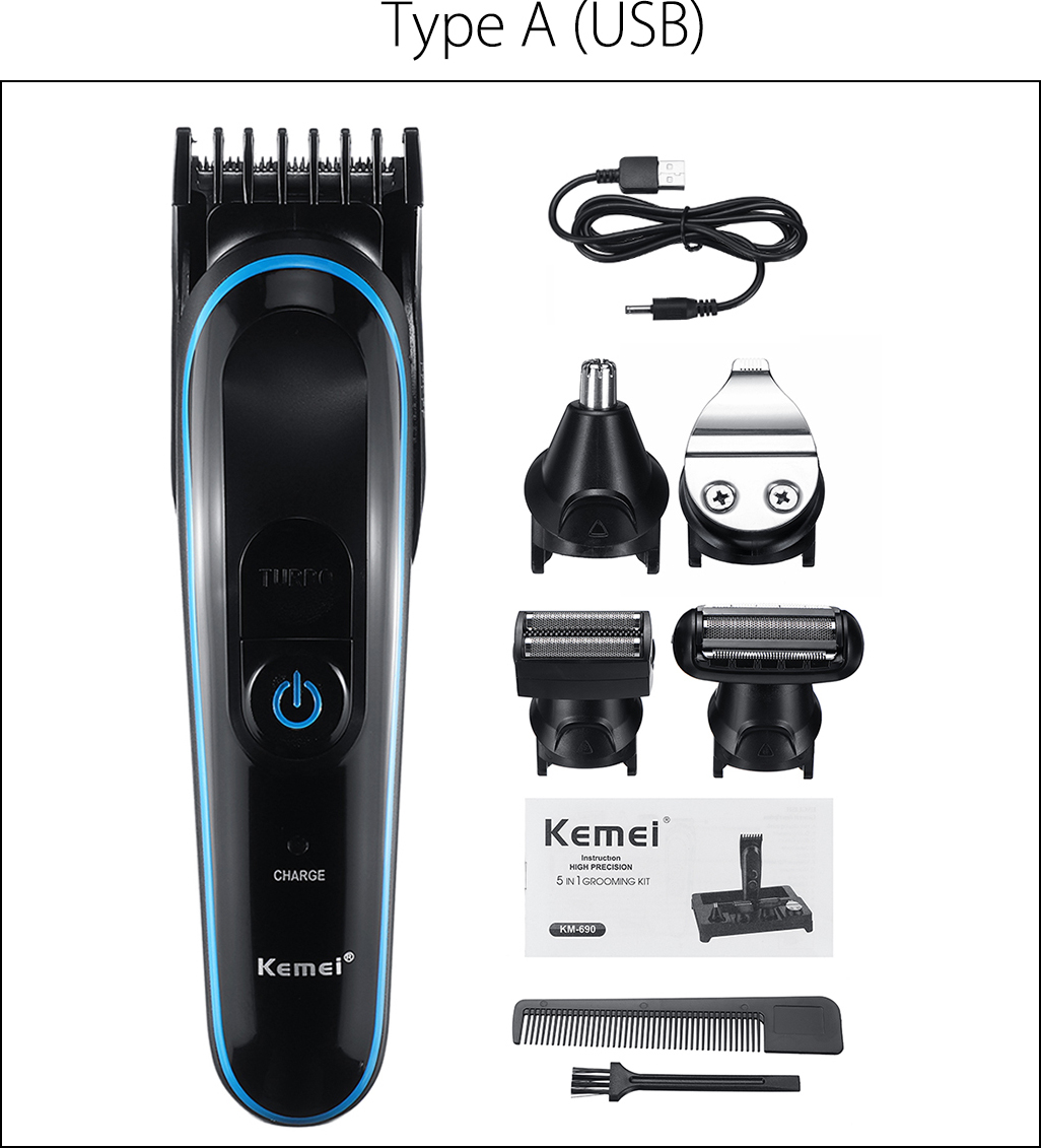 Kemei 5 in 1 Professional KM-690
