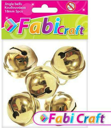 Κουδουνάκια Μεταλλικά Fabi 18mm 5τεμ