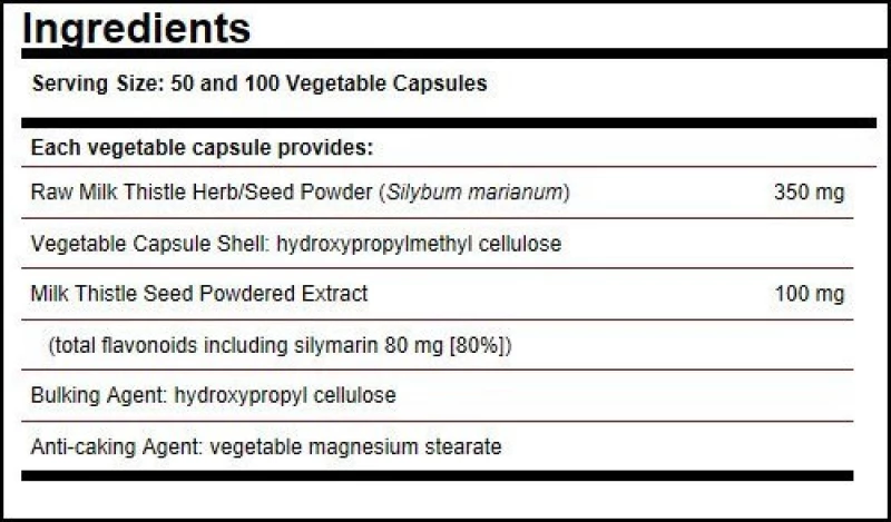 Solgar Milk Thistle 50 φυτικές κάψουλες