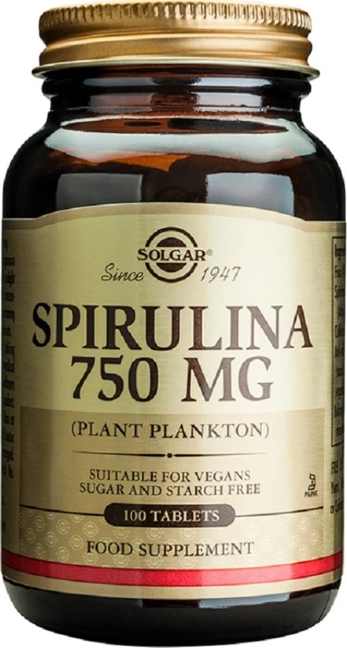 Solgar Spirulina 750mg 80 κάψουλες