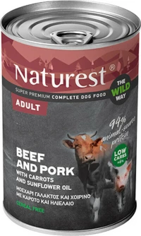Naturest Adult Βοδινό / Καρότο / Χοιρινό 400gr