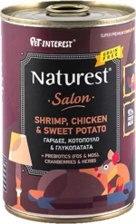 Naturest Pet Interest Κοτόπουλο Γαρίδες Γλυκοπατάτα 400gr