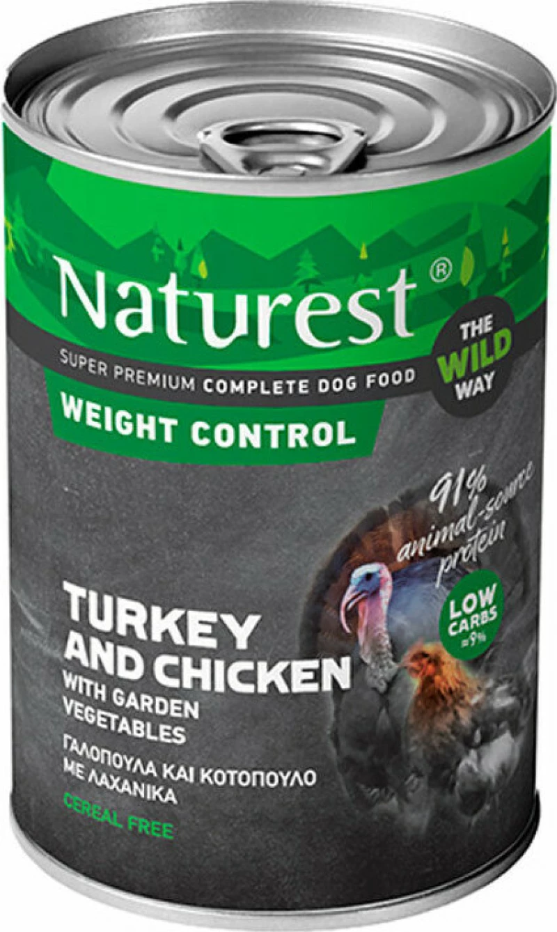 Naturest Weight Control Γαλοπούλα / Κοτόπουλο / Λαχανικά 400gr