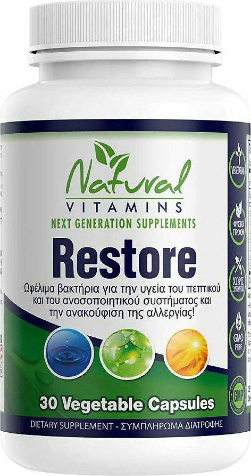 Natural Vitamins Restore 30 caps