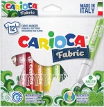 Carioca Fabric Μαρκαδόροι Ζωγραφικής Για Ύφασμα 12τμχ