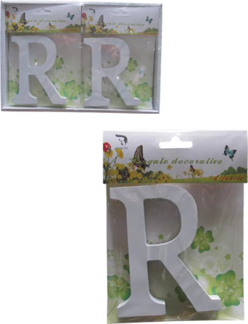 Ξύλινο Γράμμα Χειροτεχνίας "R"