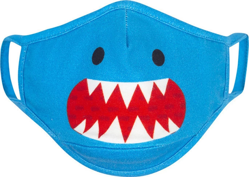 Zoocchini Σετ 3 Organic Βαμβακερές Παιδικές Μάσκες 3-6 Ετών Shark Multi 3τμχ