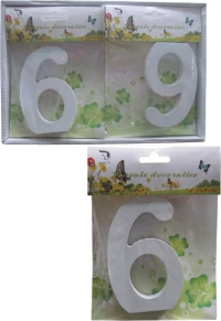 Ξύλινος Αριθμός Χειροτεχνίας "6"