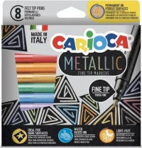Carioca Metallic Fine Tip 8 Χρώματα