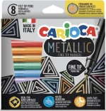 Carioca Metallic Fine Tip 8 Χρώματα