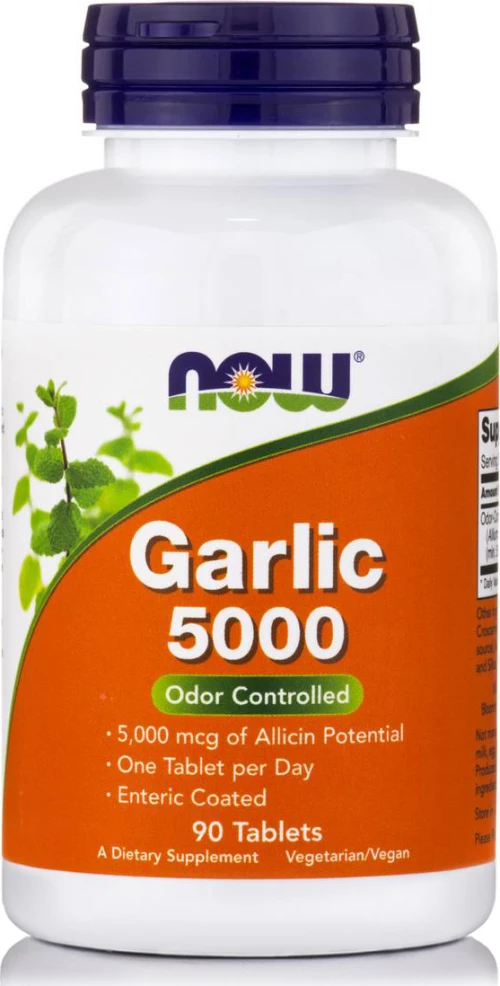 Now Foods Garlic 5000mcg 90 ταμπλέτες