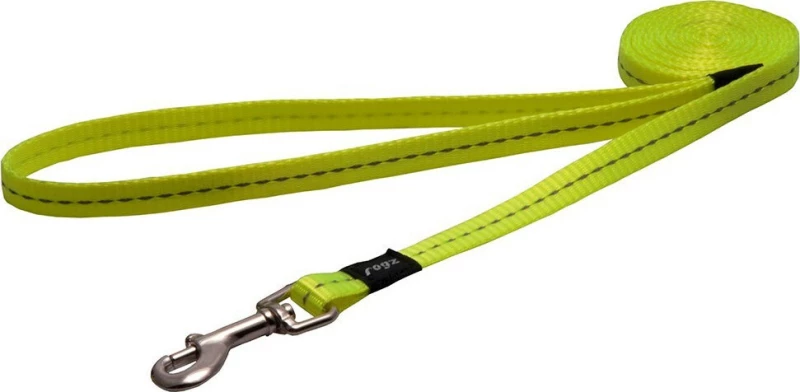 Rogz Λουρί/Οδηγός Σκύλου Ιμάντας 11mm/1.8m (Κίτρινο)