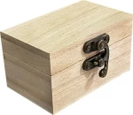 Ξύλινο Αλουστράριστο Κουτάκι 5x5x9 εκ.