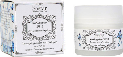 Sostar Κολλαγόνο Αντιγηραντική Κρέμα Προσώπου SPF15 50ml